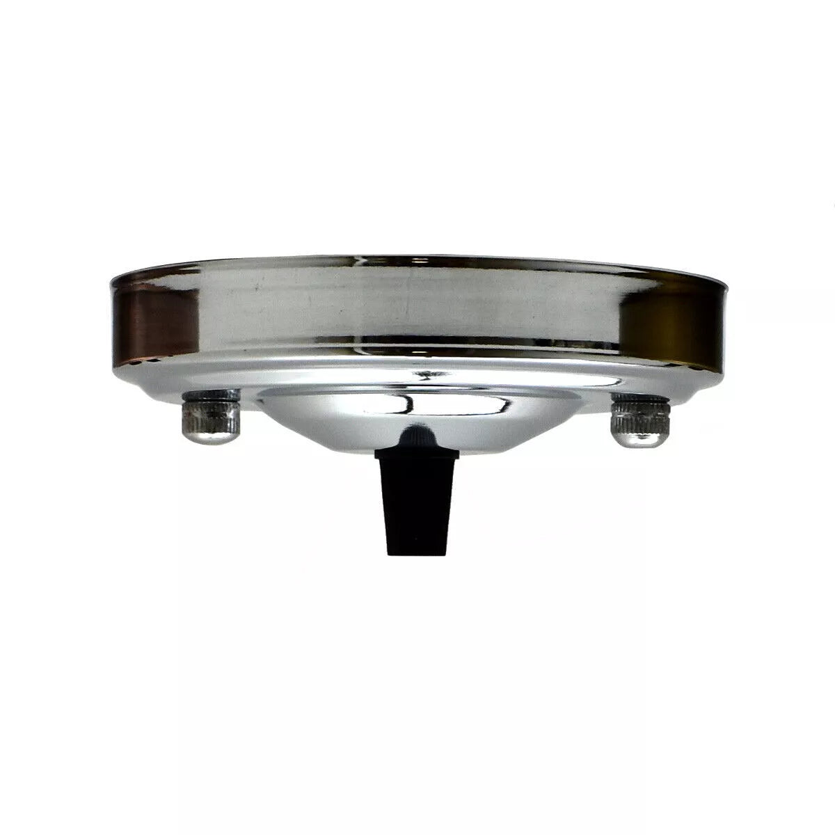 108mm Single Outlet Drop Metal Front Fitting Ceiling Rose~1451-2